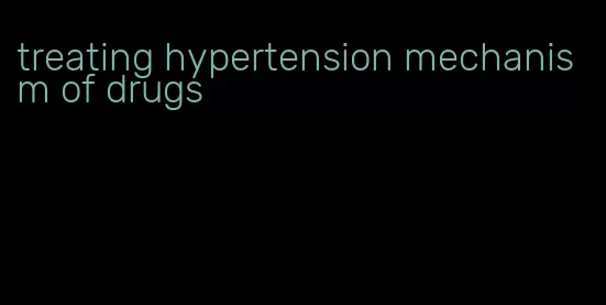 treating hypertension mechanism of drugs