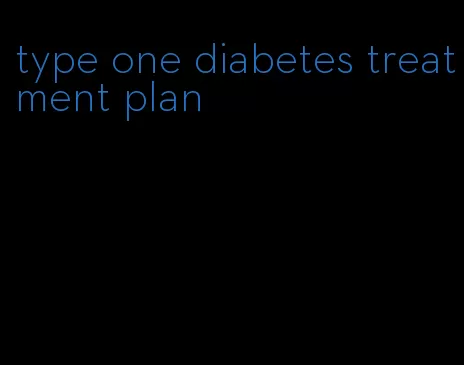 type one diabetes treatment plan