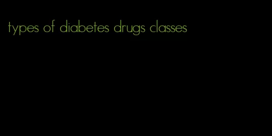 types of diabetes drugs classes