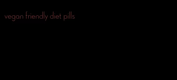 vegan friendly diet pills