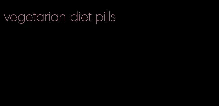 vegetarian diet pills