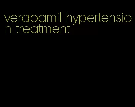 verapamil hypertension treatment