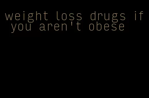 weight loss drugs if you aren't obese