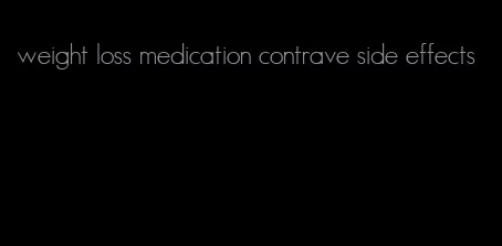 weight loss medication contrave side effects