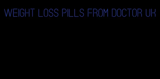 weight loss pills from doctor uk