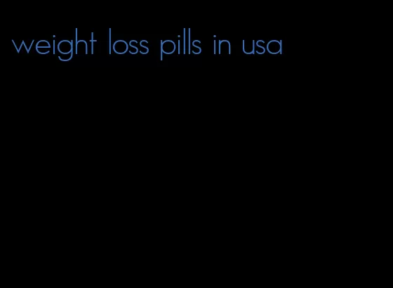 weight loss pills in usa