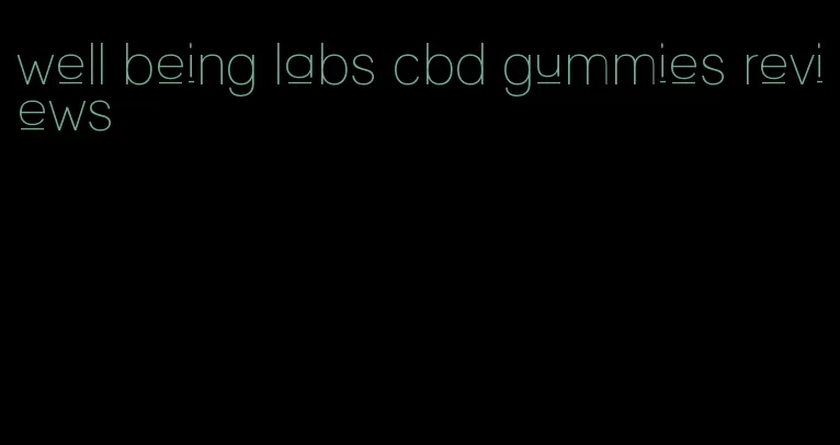 well being labs cbd gummies reviews