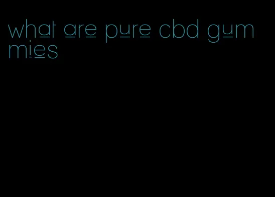 what are pure cbd gummies