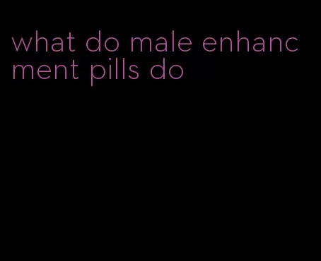 what do male enhancment pills do