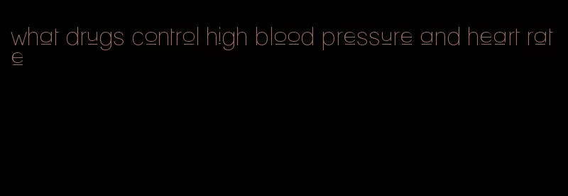 what drugs control high blood pressure and heart rate