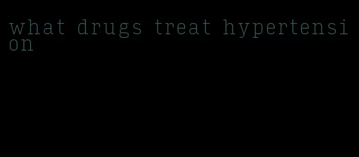 what drugs treat hypertension