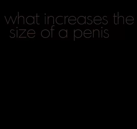 what increases the size of a penis