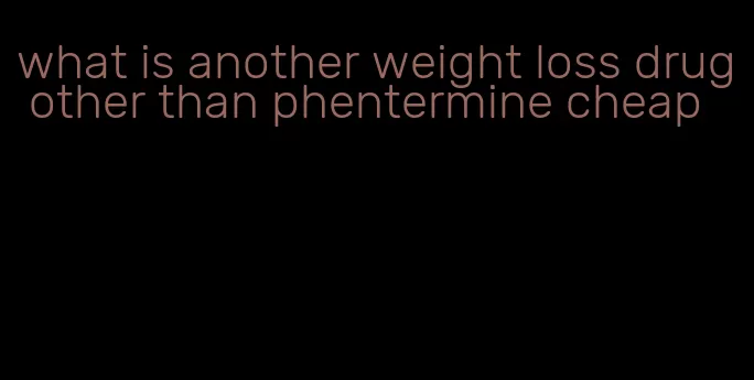 what is another weight loss drug other than phentermine cheap