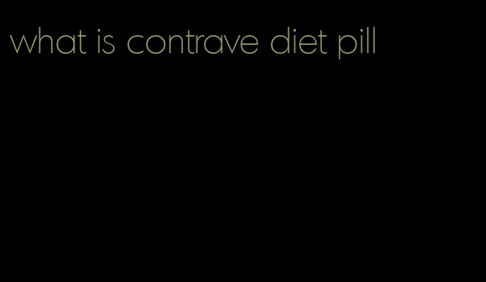 what is contrave diet pill