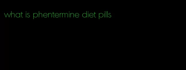 what is phentermine diet pills