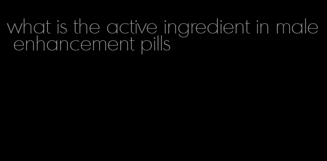 what is the active ingredient in male enhancement pills