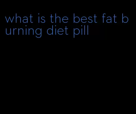 what is the best fat burning diet pill