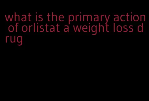 what is the primary action of orlistat a weight loss drug