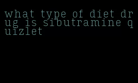 what type of diet drug is sibutramine quizlet