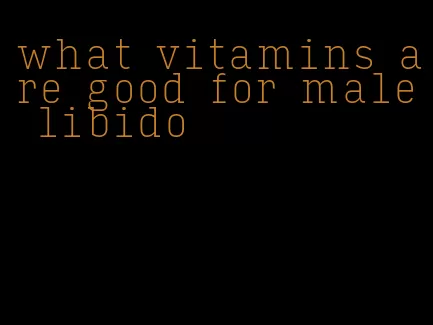 what vitamins are good for male libido