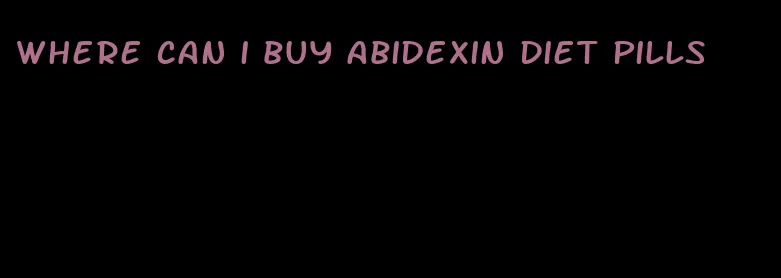 where can i buy abidexin diet pills