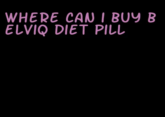 where can i buy belviq diet pill