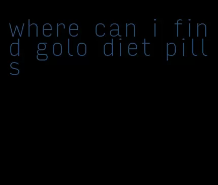 where can i find golo diet pills