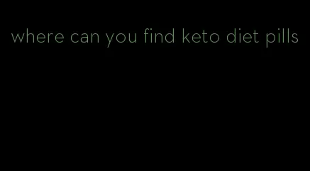 where can you find keto diet pills