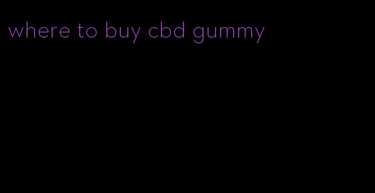 where to buy cbd gummy