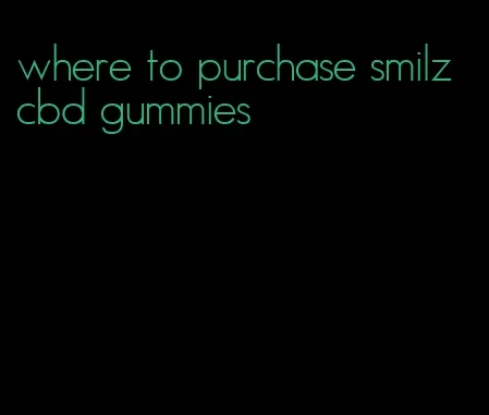 where to purchase smilz cbd gummies