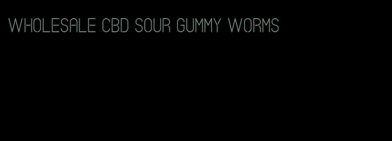 wholesale cbd sour gummy worms