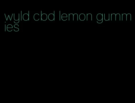 wyld cbd lemon gummies